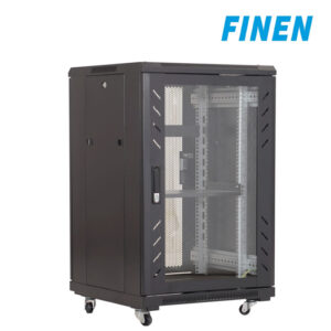F1-AS6832-P - Gabinete de Pared 18-RU 901 x 600 x 450+100mm (Abatible, Puerta c/Vidrio de Seguridad )